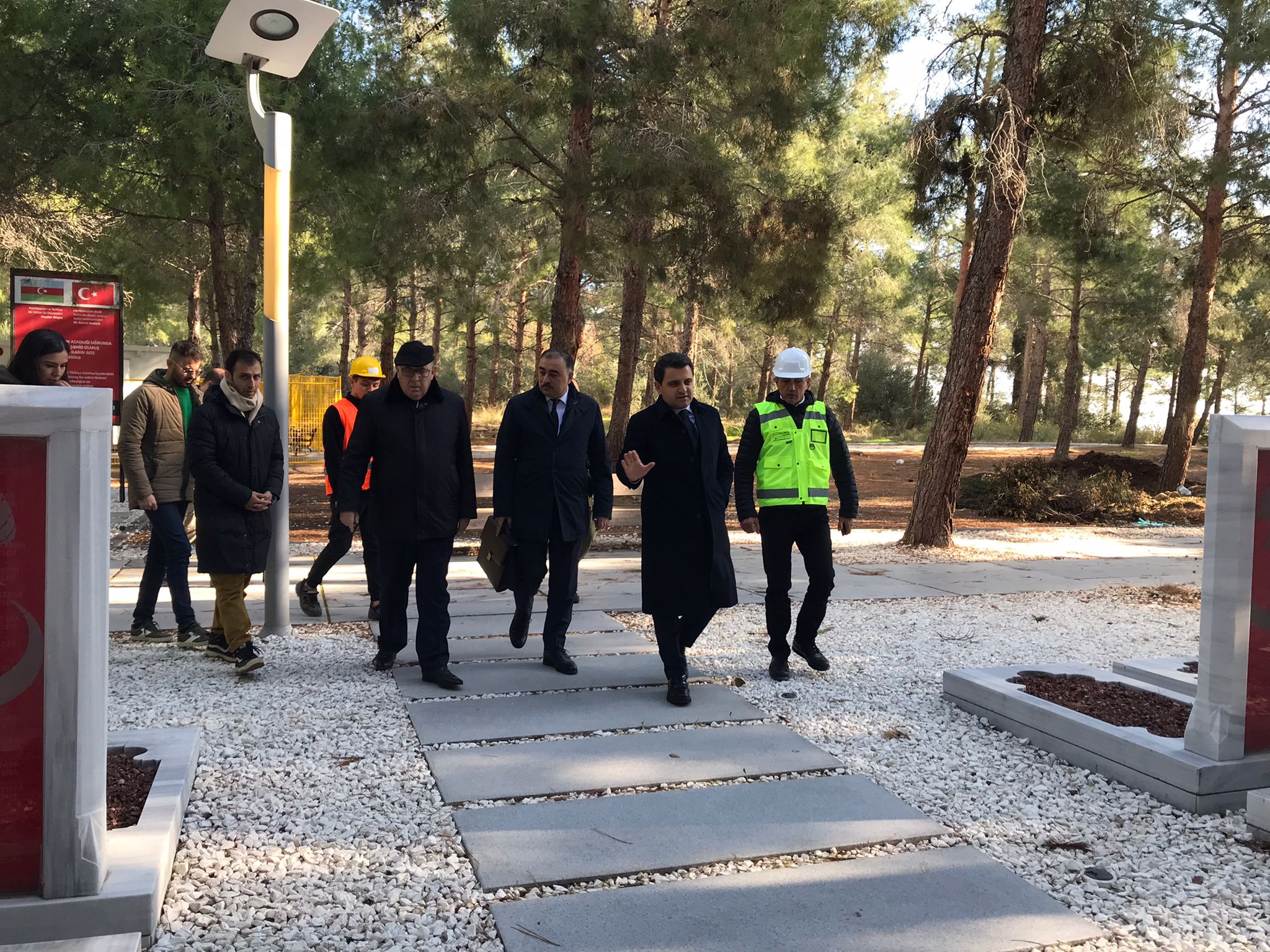 Der Botschafter der Republik Aserbaidschan in Ankara, Reşad Mammadov, hat unsere Baustelle besucht.