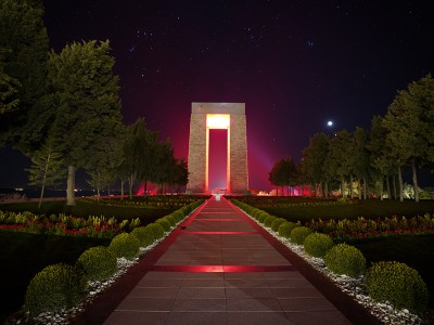 Projekt Für Die Landschaftsgestaltungs- Und Restaurierungsarbeiten Am Denkmal Der Märtyrer Von Çanakkale