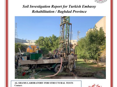 Bodenuntersuchungsbericht für die türkische Botschaft in Bagdad, Irak