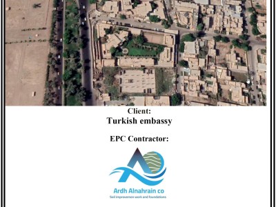 Technischer Bericht zur Planung der Bodenverbesserungsmaßnahmen der türkischen Botschaft in Bagdad, Irak